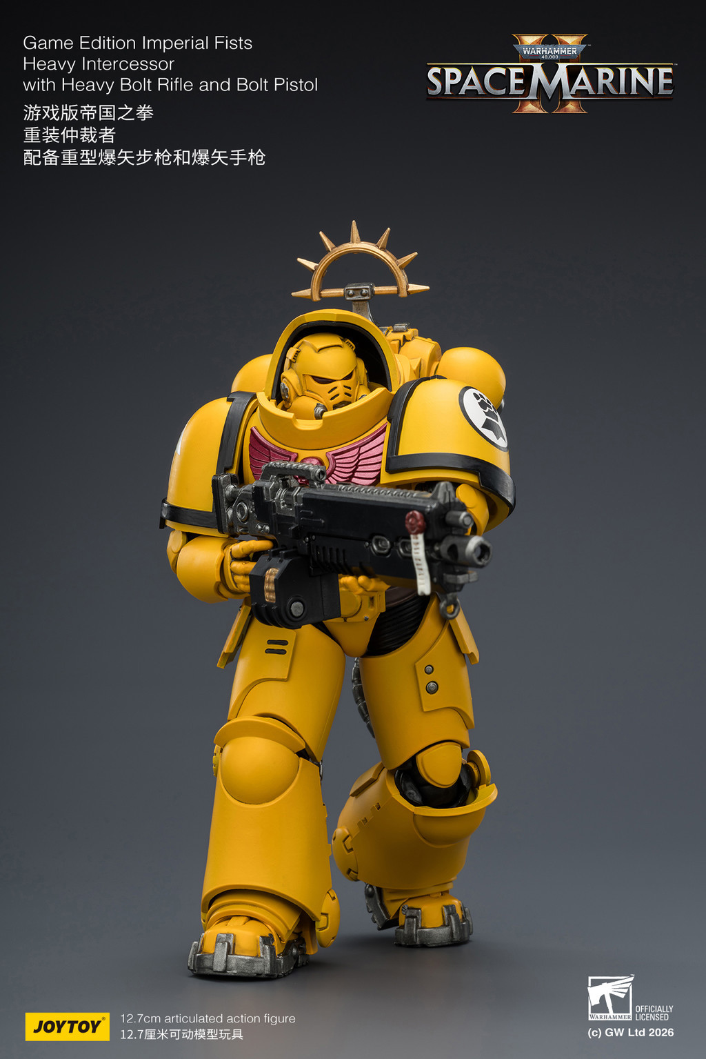 Game Edition Imperial Fists Heavy Intercessor with Heavy Bolt Rifle and Bolt Pistol - view 12