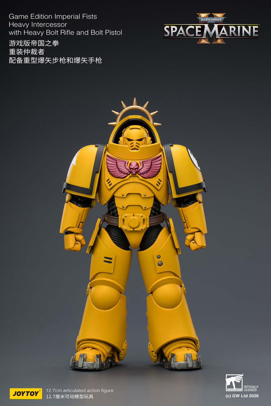 Game Edition Imperial Fists Heavy Intercessor with Heavy Bolt Rifle and Bolt Pistol - view 8