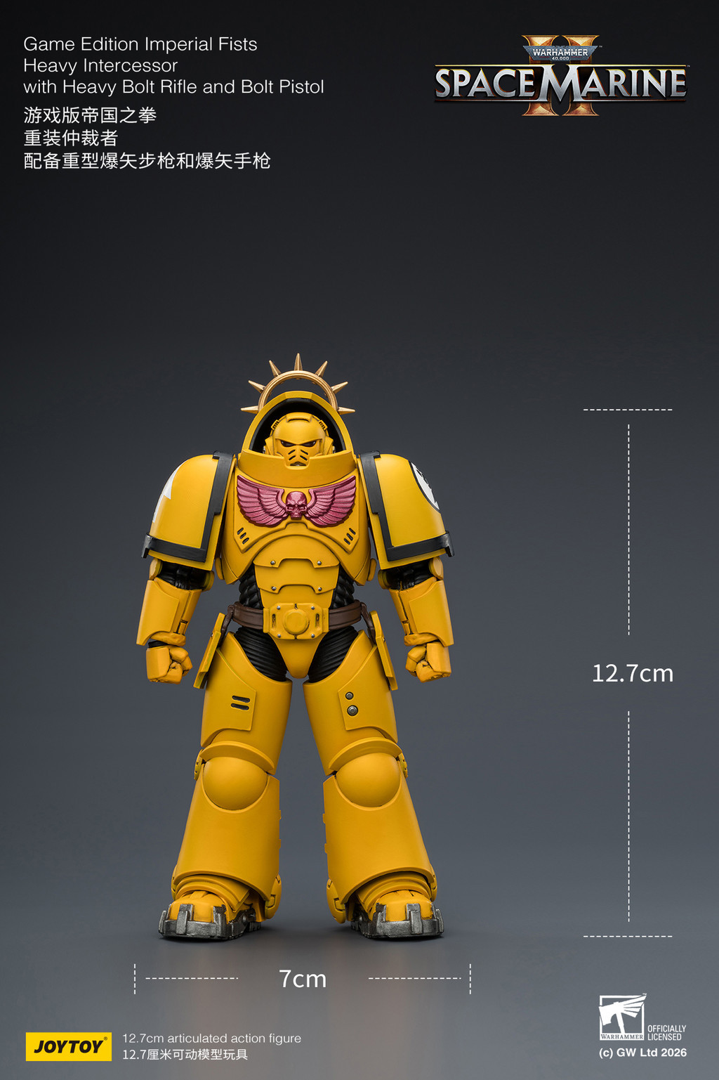 Game Edition Imperial Fists Heavy Intercessor with Heavy Bolt Rifle and Bolt Pistol - view 18