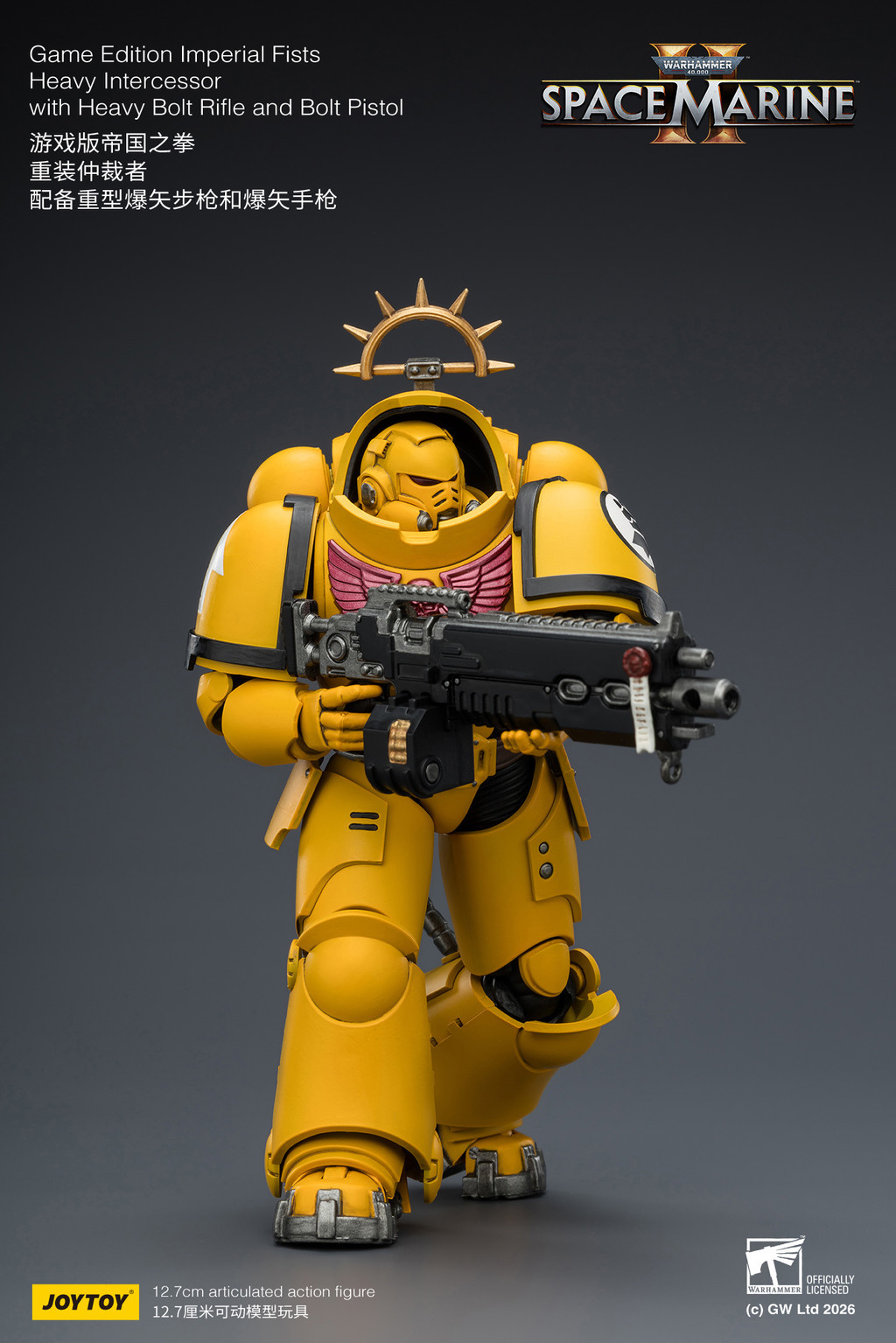 Game Edition Imperial Fists Heavy Intercessor with Heavy Bolt Rifle and Bolt Pistol - view 13