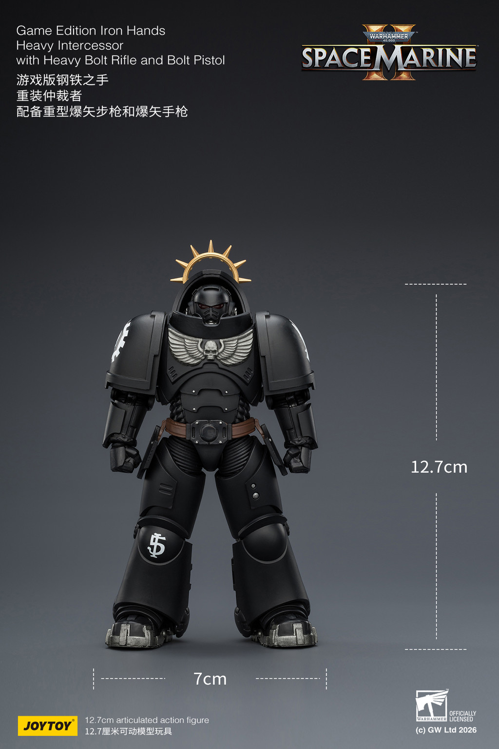 Game Edition Iron Hands Heavy Intercessor with Heavy Bolt Rifle and Bolt Pistol - view 11