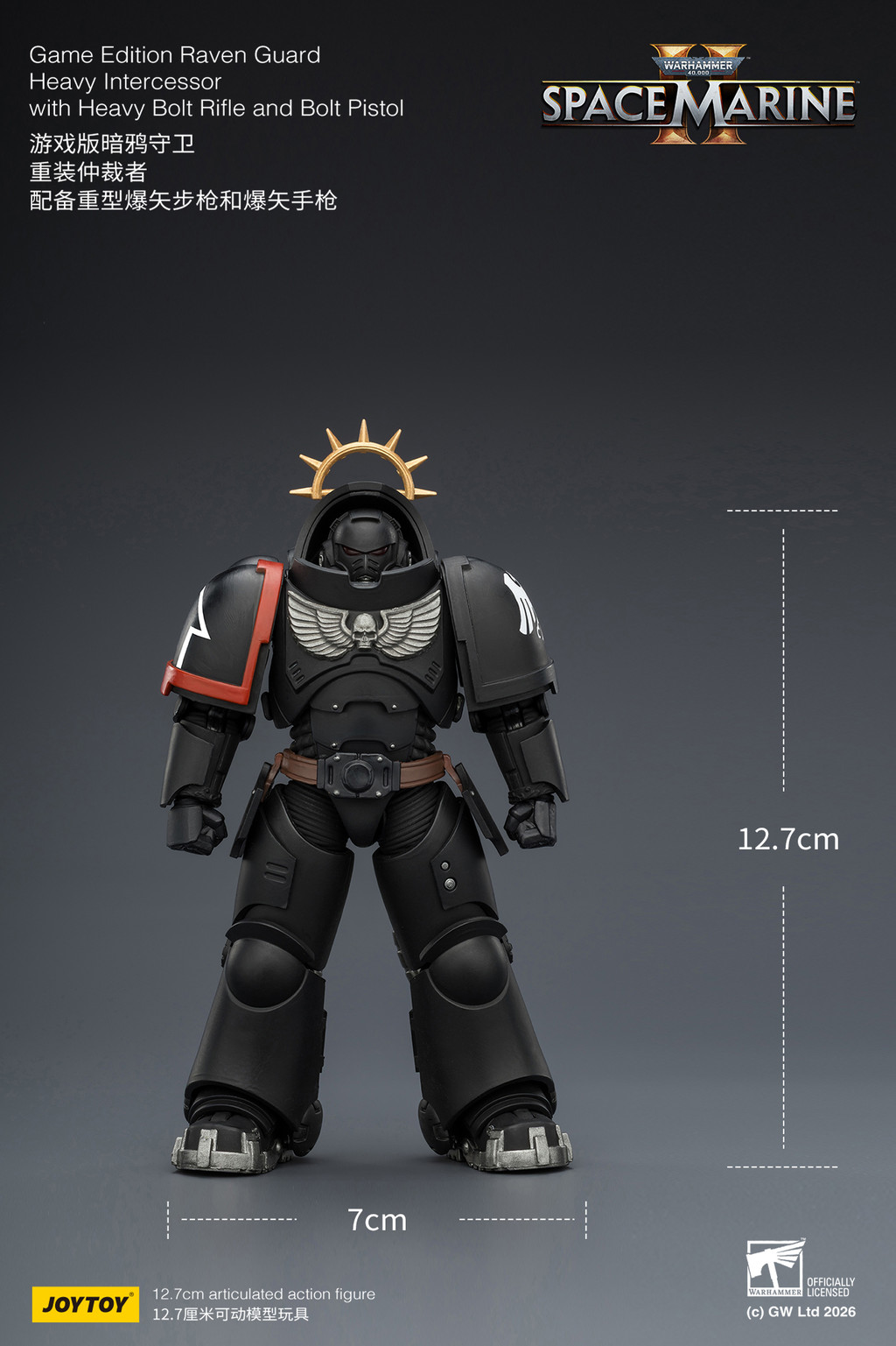 Game Edition Raven Guard Heavy Intercessor with Heavy Bolt Rifle and Bolt Pistol - view 12