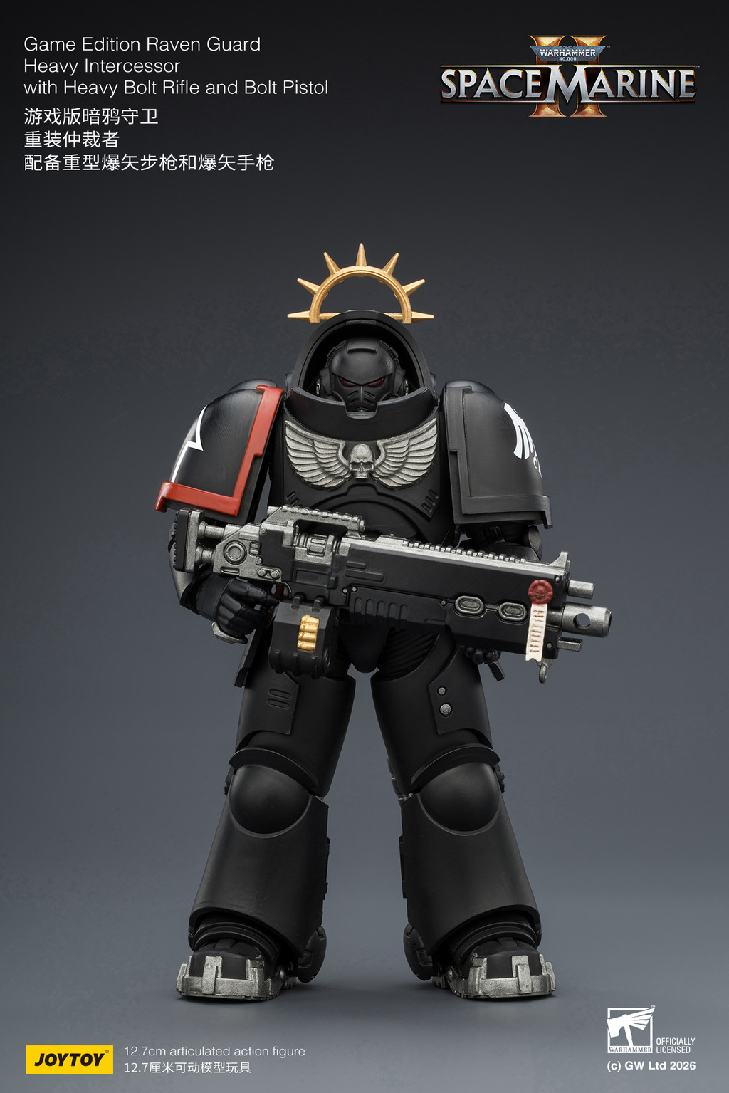Game Edition Raven Guard Heavy Intercessor with Heavy Bolt Rifle and Bolt Pistol - view 8