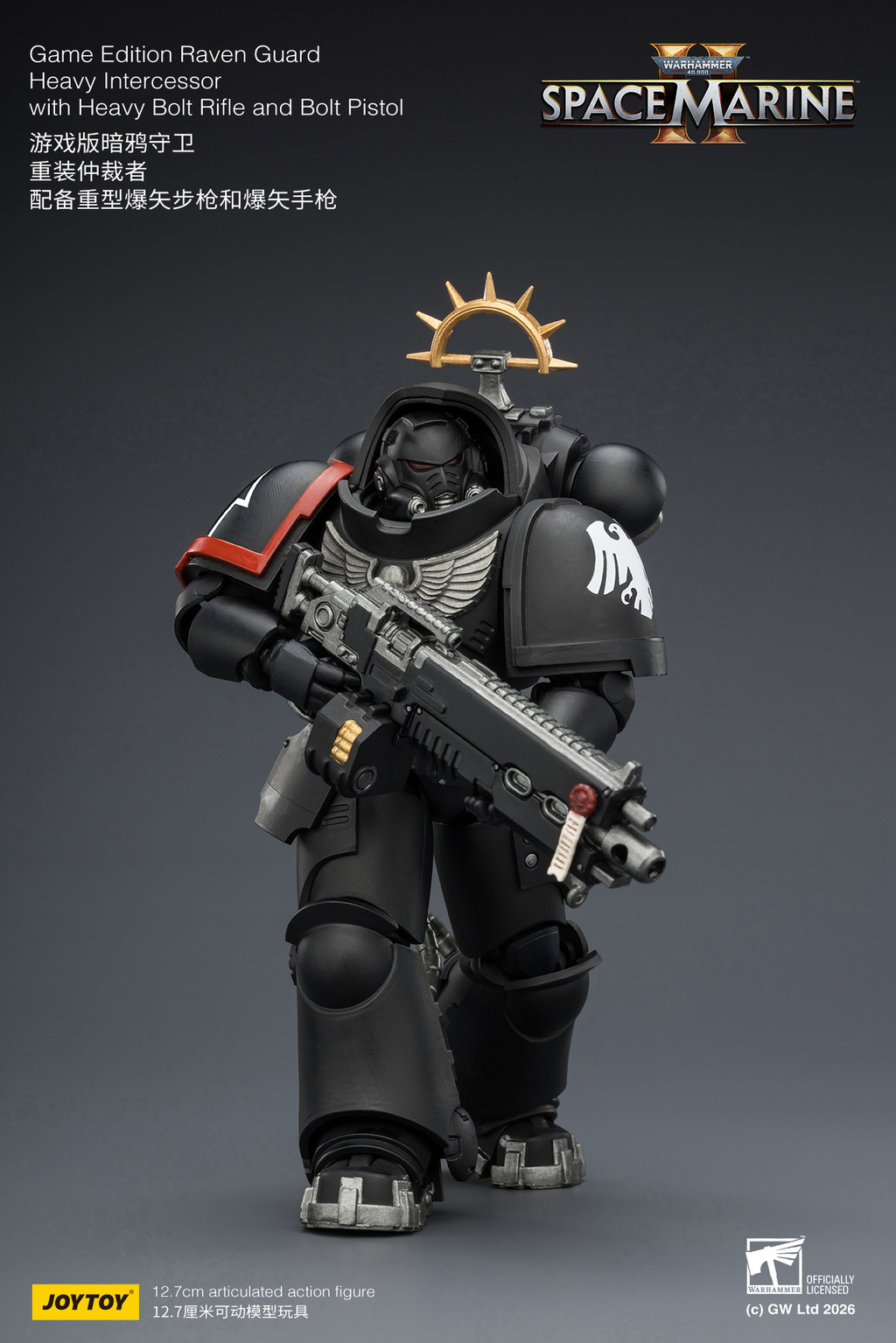 Game Edition Raven Guard Heavy Intercessor with Heavy Bolt Rifle and Bolt Pistol - view 14