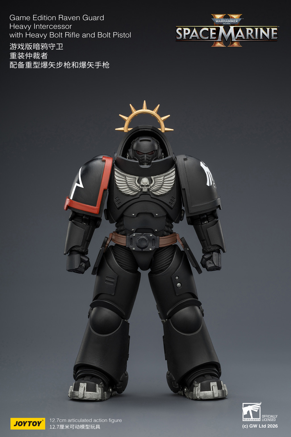 Game Edition Raven Guard Heavy Intercessor with Heavy Bolt Rifle and Bolt Pistol - view 7