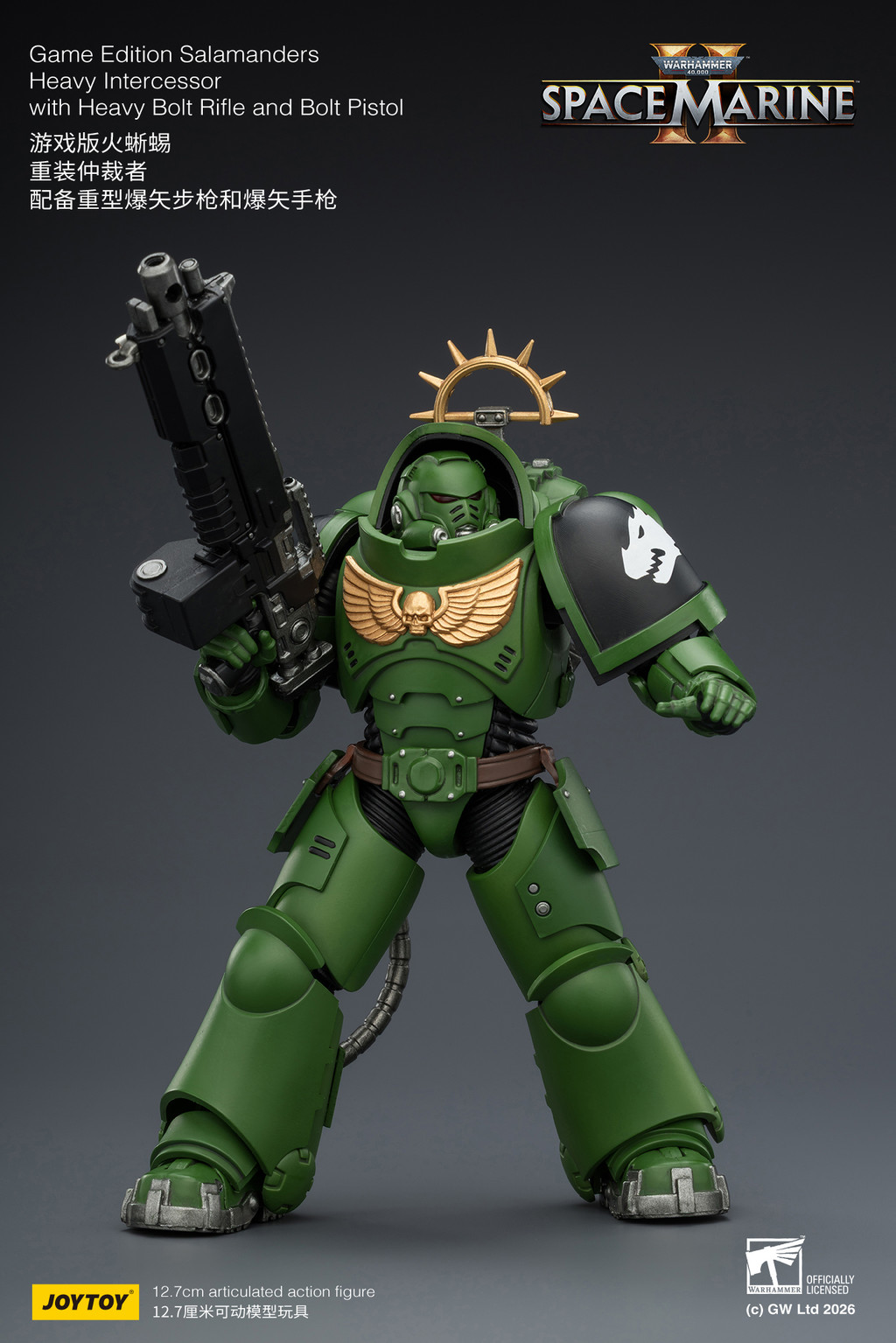 Game Edition Salamanders Heavy Intercessor with Heavy Bolt Rifle and Bolt Pistol - view 11