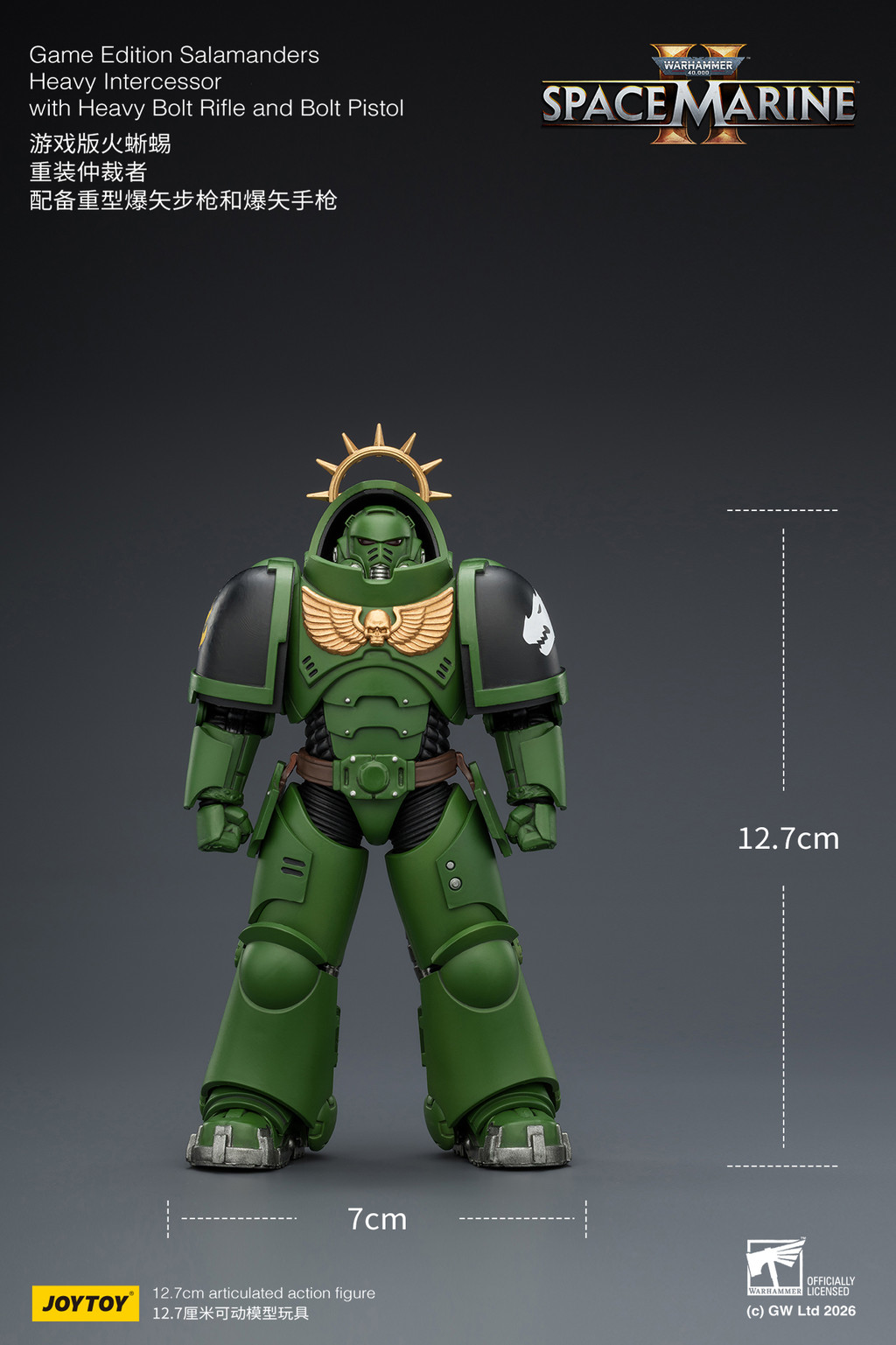Game Edition Salamanders Heavy Intercessor with Heavy Bolt Rifle and Bolt Pistol - view 12