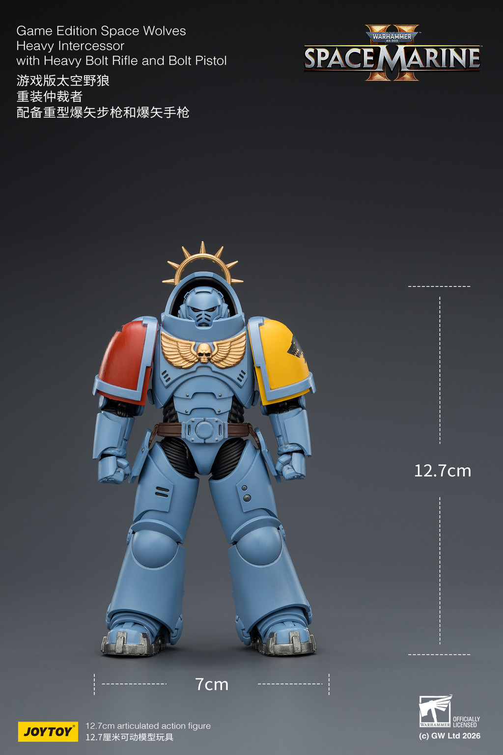 Game Edition Space Wolves Heavy Intercessor with Heavy Bolt Rifle and Bolt Pistol - view 11