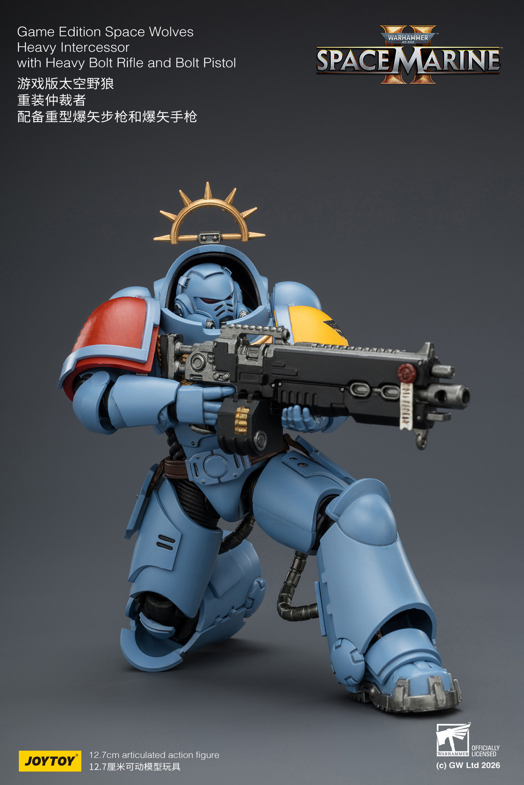 Game Edition Space Wolves Heavy Intercessor with Heavy Bolt Rifle and Bolt Pistol - view 12