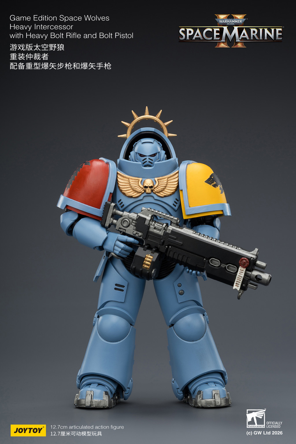 Game Edition Space Wolves Heavy Intercessor with Heavy Bolt Rifle and Bolt Pistol - view 8