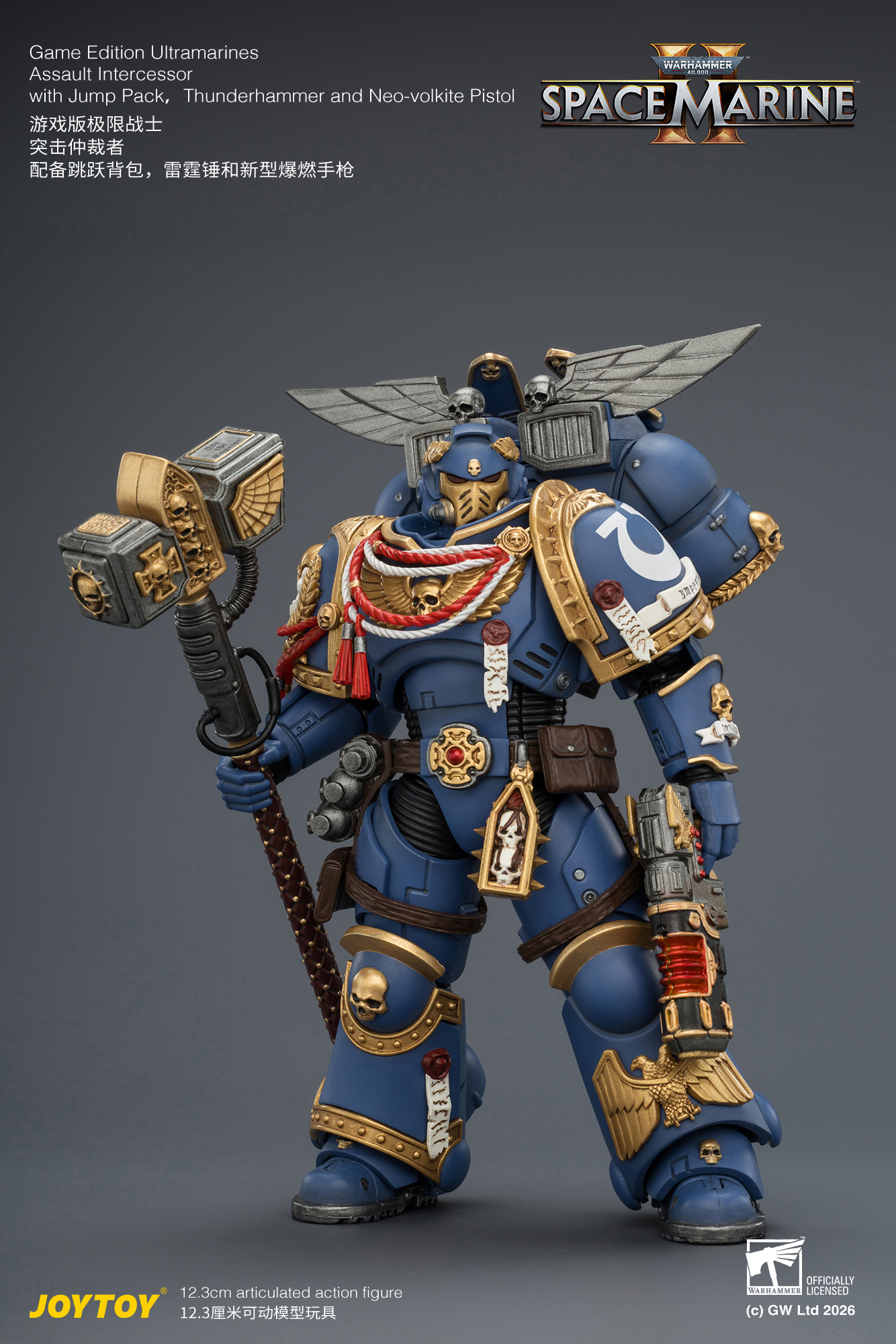 Game Edition Ultramarines Assault Intercessor with Jump Pack, Thunderhammer and Neo-volkite Pistol - view 9