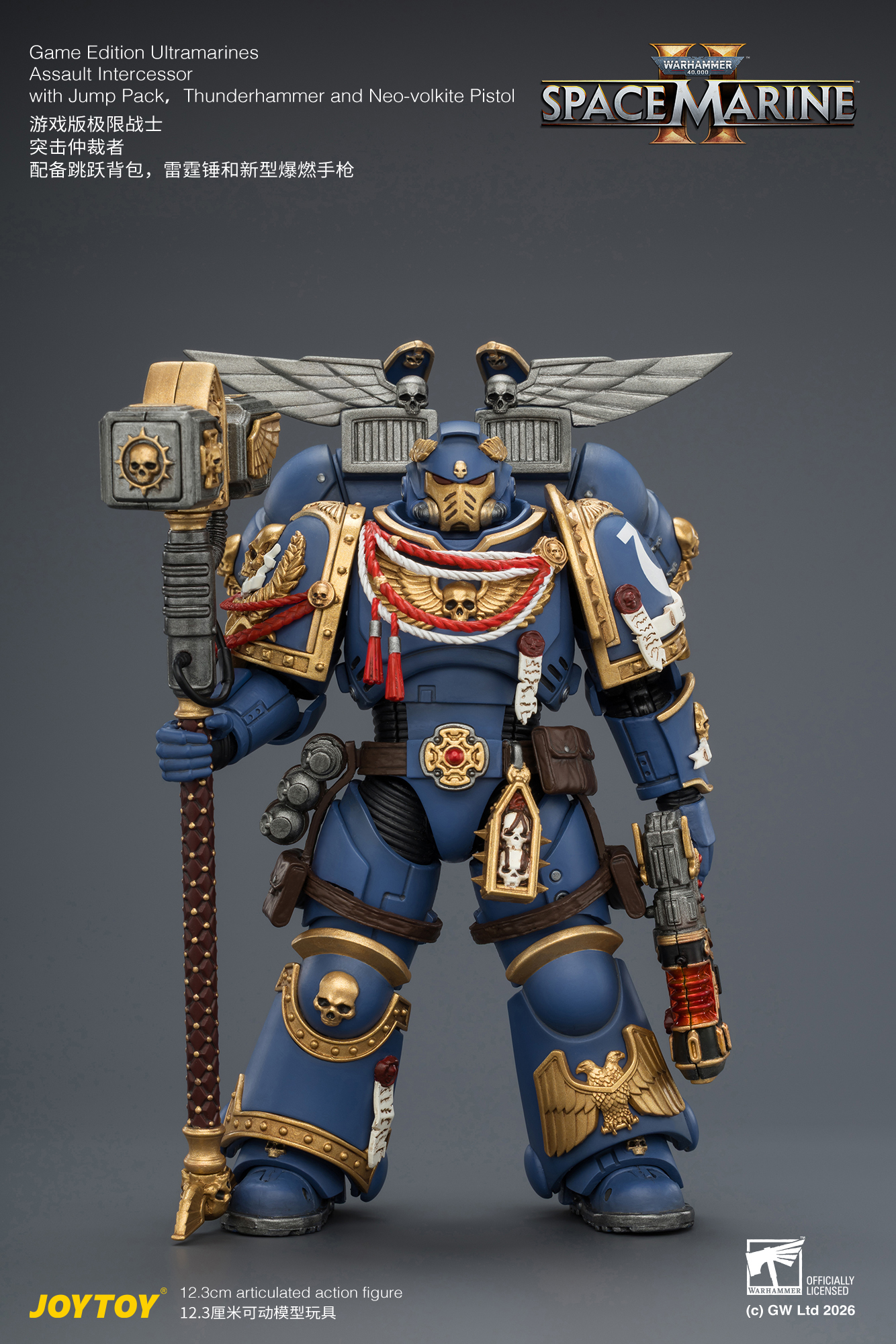 Game Edition Ultramarines Assault Intercessor with Jump Pack, Thunderhammer and Neo-volkite Pistol - view 10