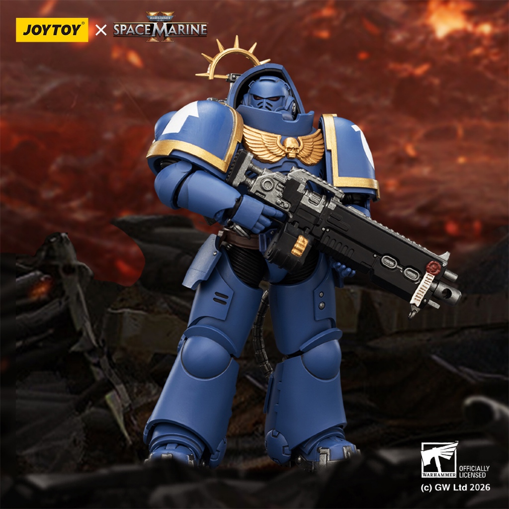 Game Edition Ultramarines Heavy Intercessor with Heavy Bolt Rifle and Bolt Pistol - main product image