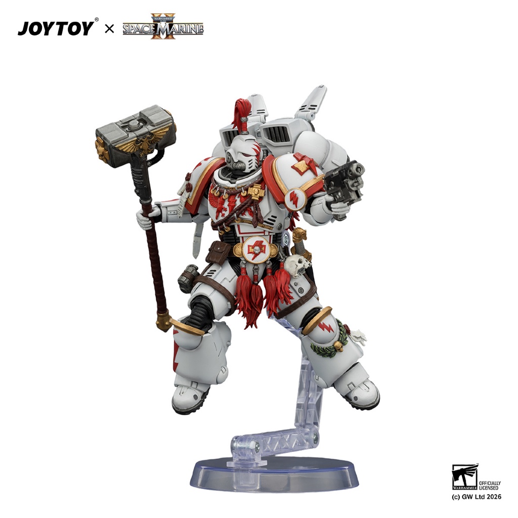 Game Edition White Scars Assault Intercessor Champion with Thunder Hammer and Bolt Pistol - view 5