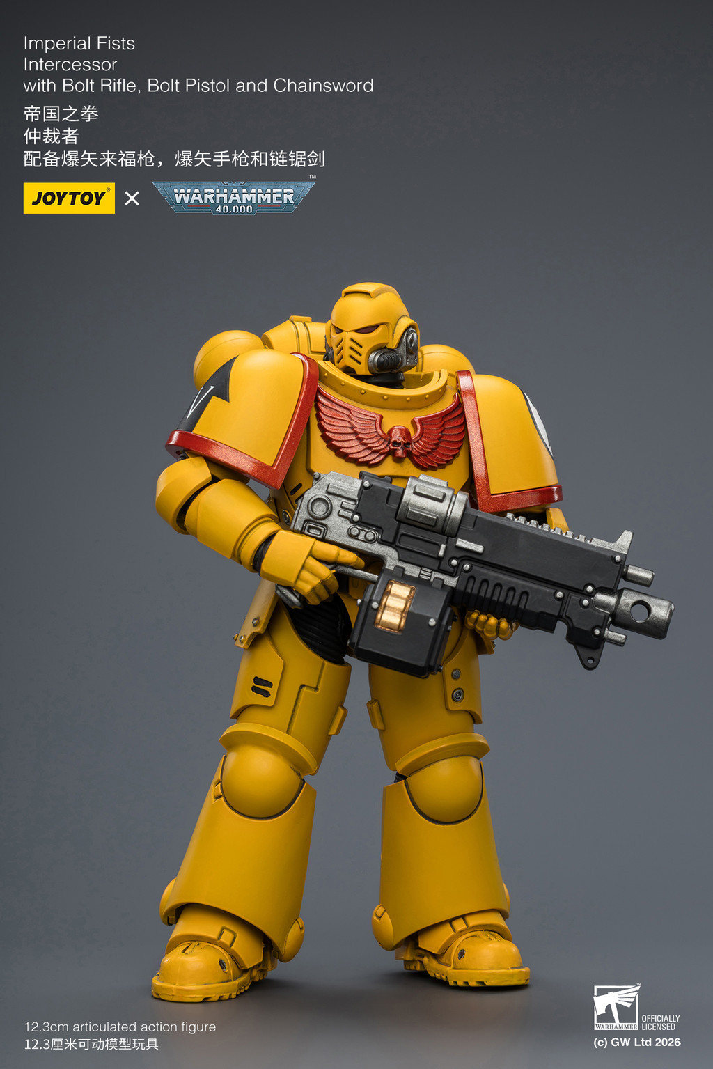 Imperial Fists Intercessor with Bolt Rifle, Bolt Pistol and Chainsword - view 11