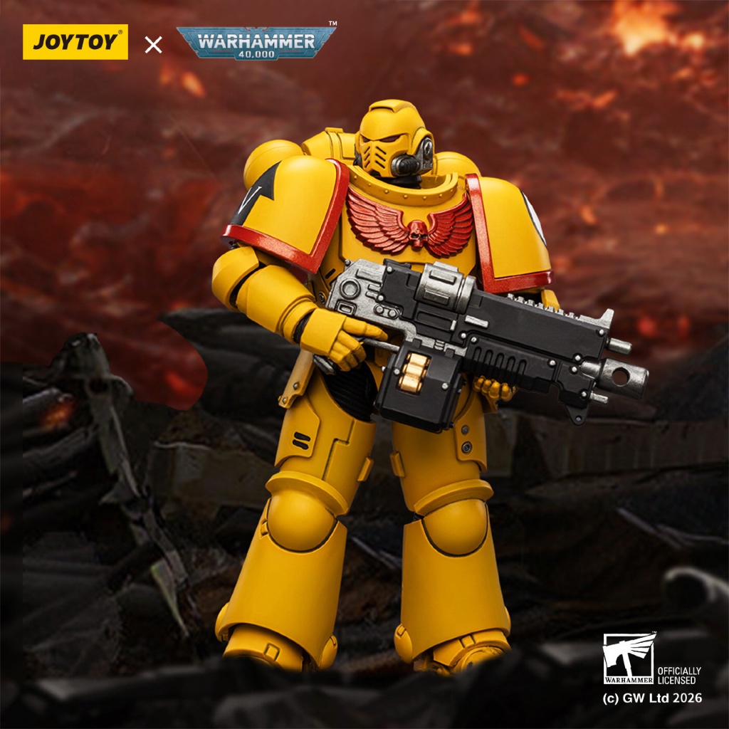 Imperial Fists Intercessor with Bolt Rifle, Bolt Pistol and Chainsword - view 2