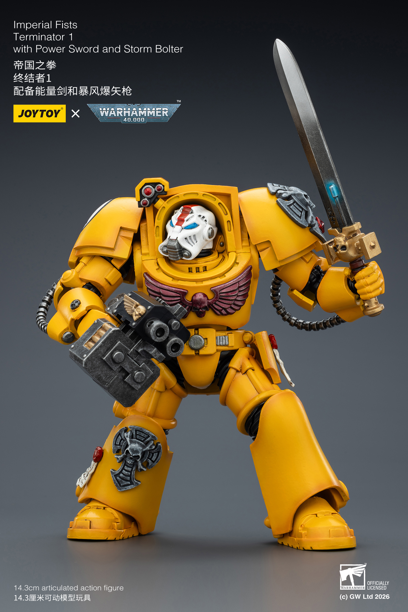Imperial Fists Terminator 1 with Power Sword and Storm Bolter - view 13