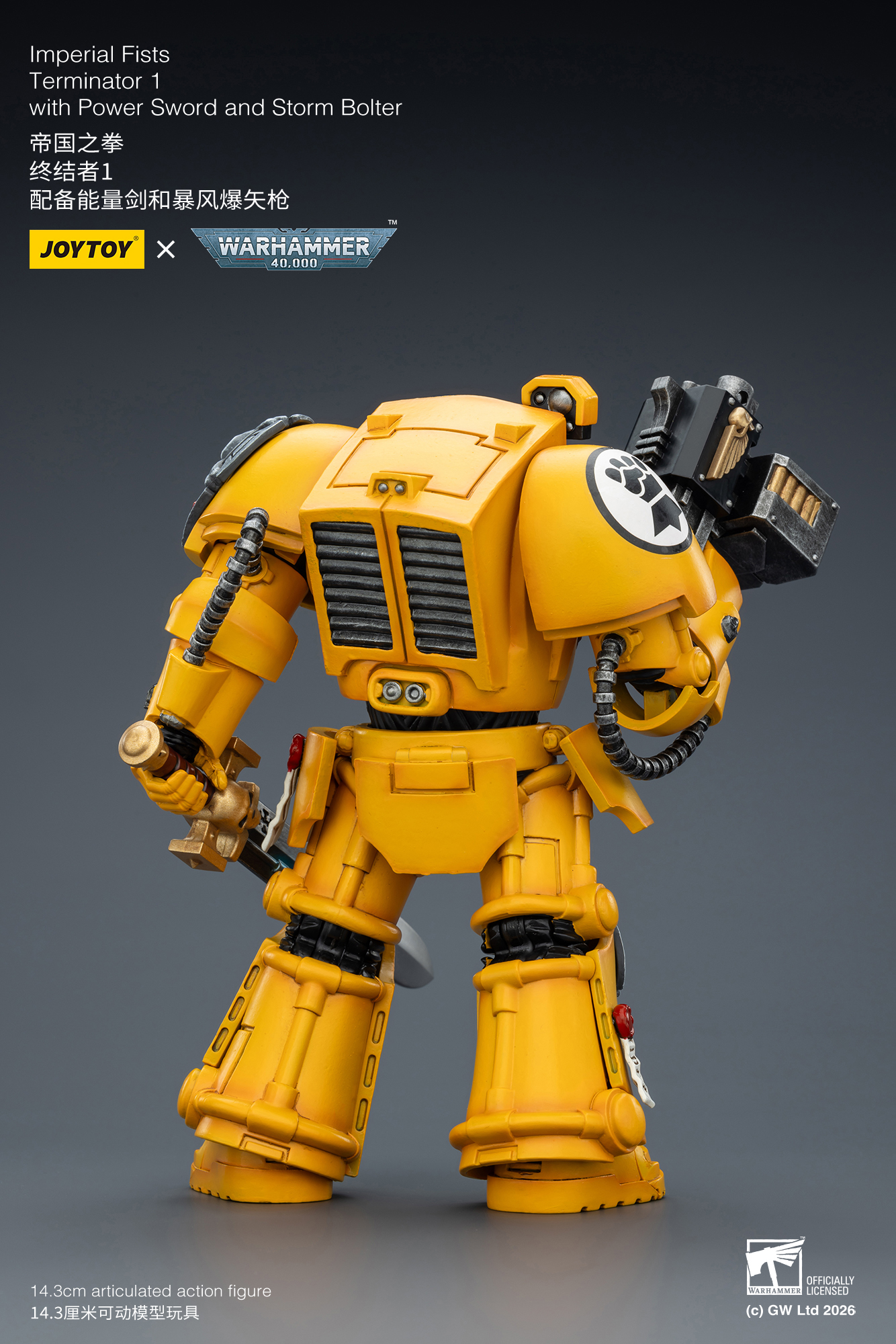 Imperial Fists Terminator 1 with Power Sword and Storm Bolter - view 10