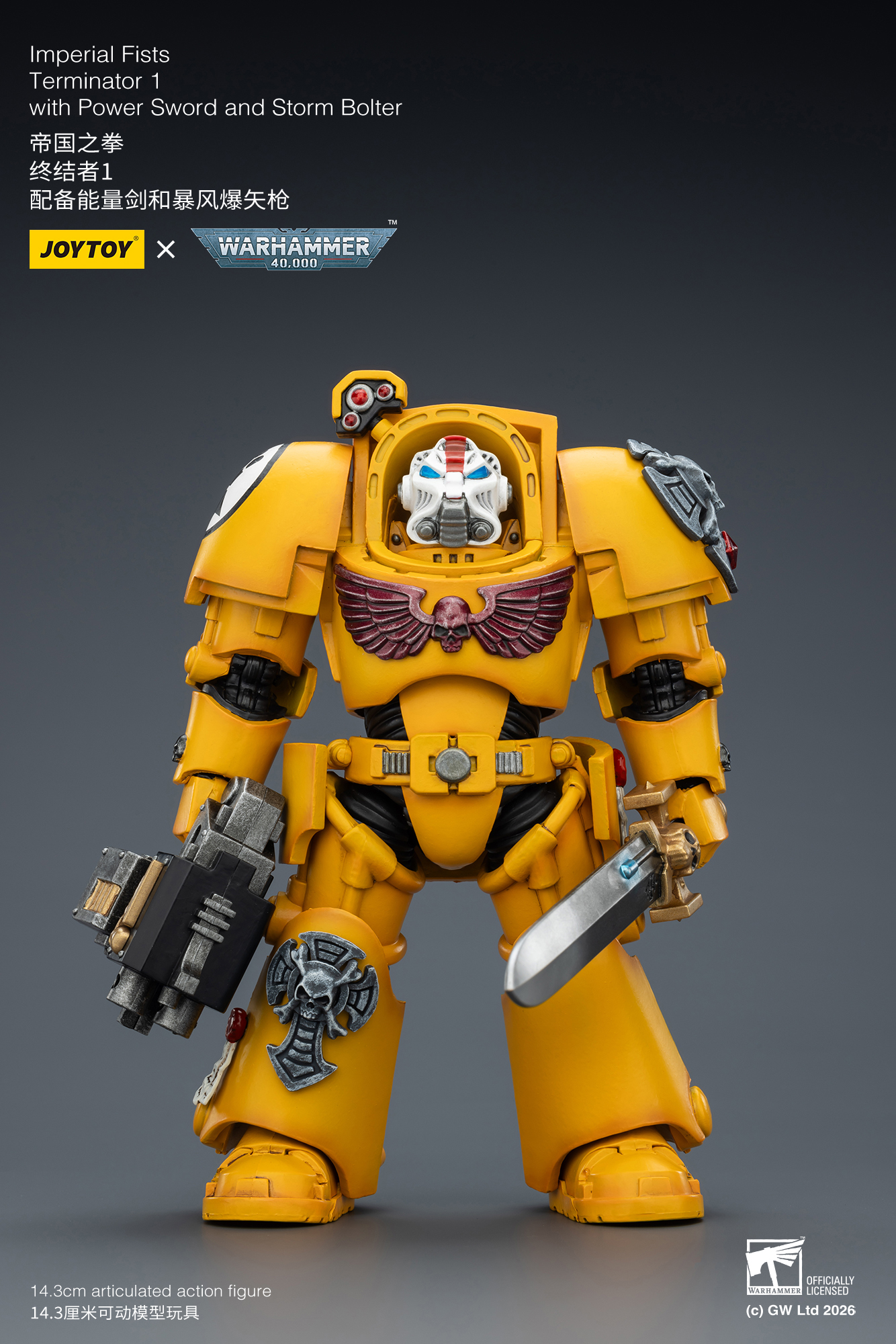 Imperial Fists Terminator 1 with Power Sword and Storm Bolter - view 8