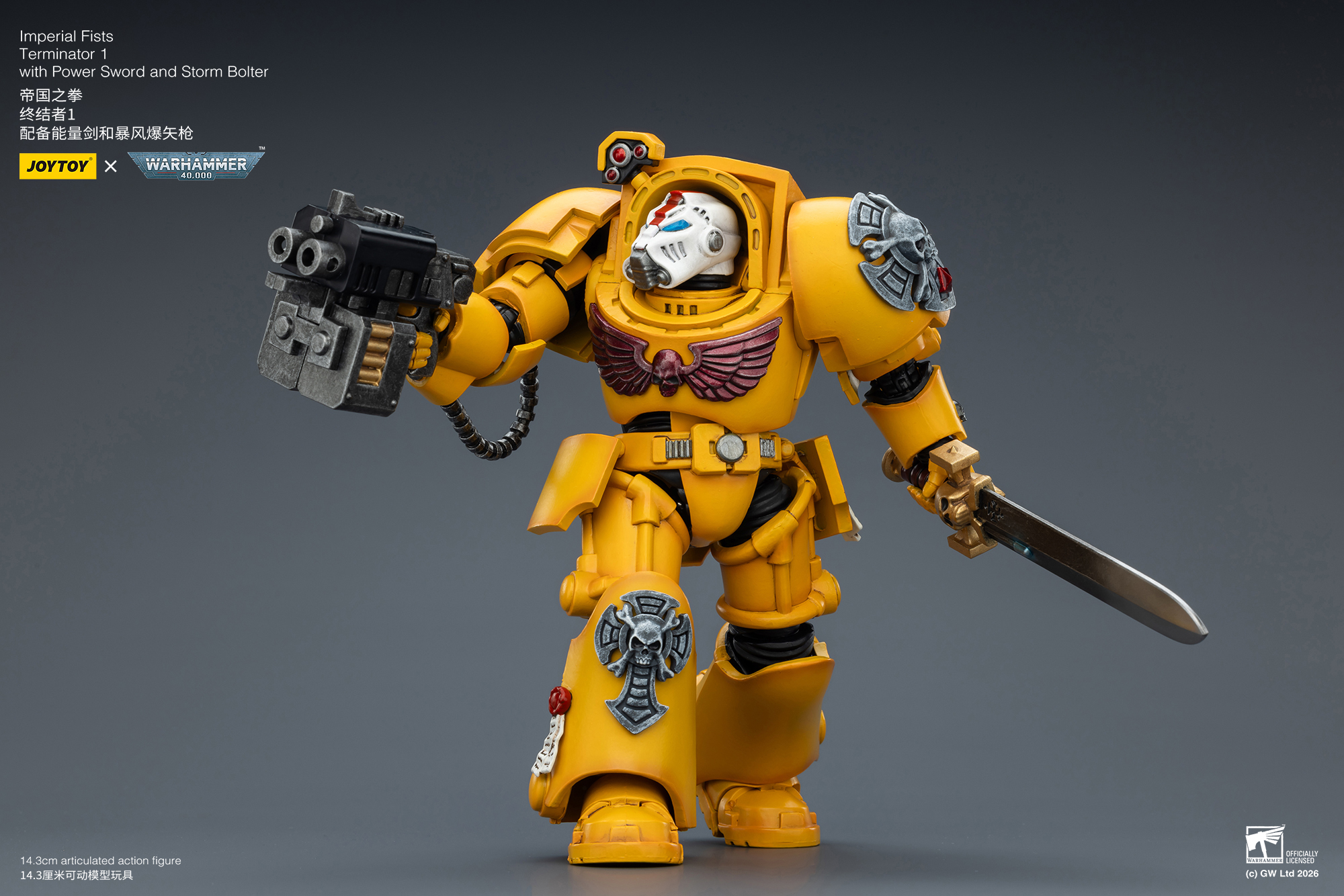 Imperial Fists Terminator 1 with Power Sword and Storm Bolter - view 12