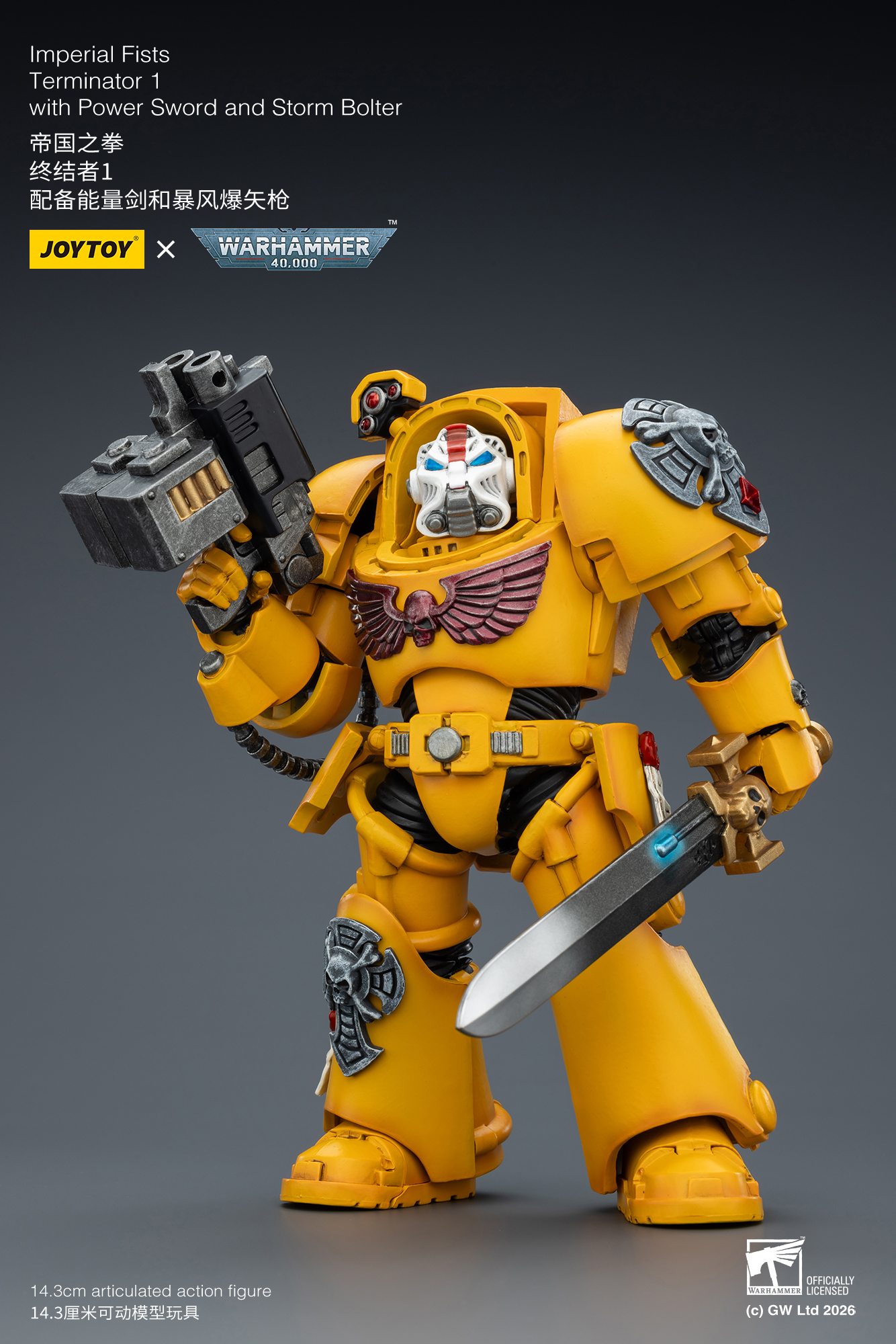 Imperial Fists Terminator 1 with Power Sword and Storm Bolter - view 9