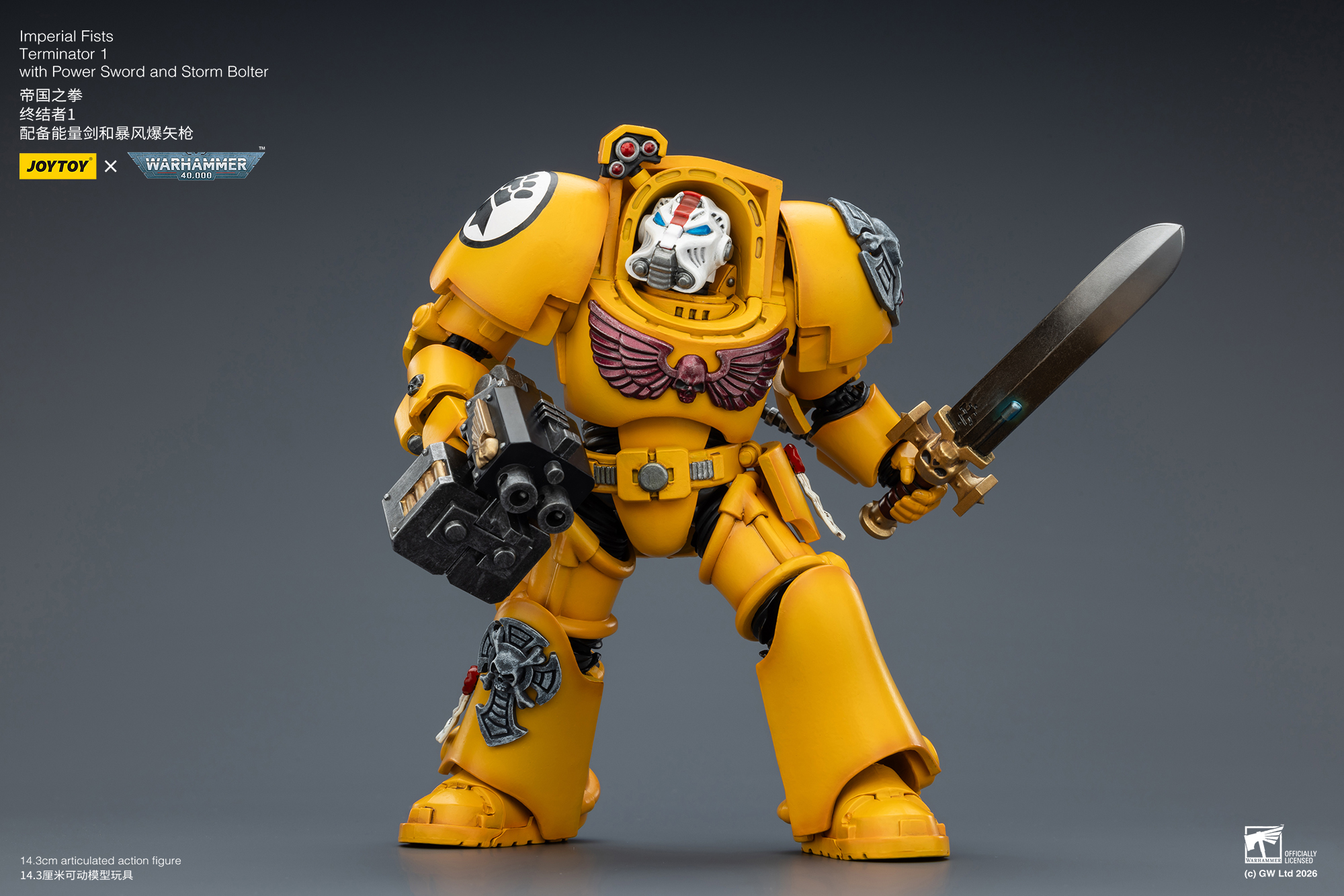 Imperial Fists Terminator 1 with Power Sword and Storm Bolter - view 11