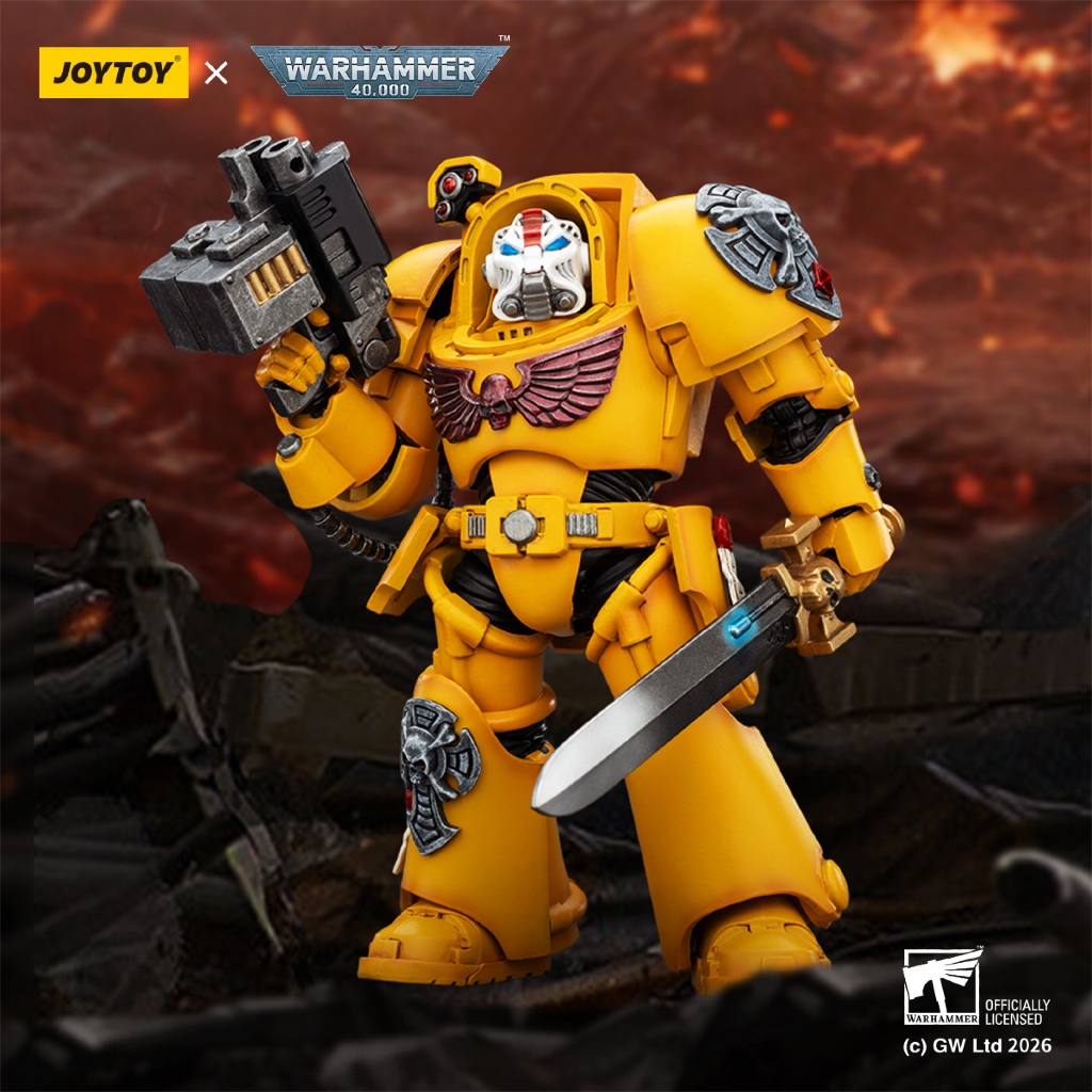Imperial Fists Terminator 1 with Power Sword and Storm Bolter - main product image