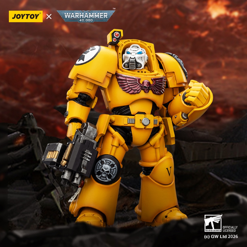 Imperial Fists Terminator 2 with Power Fist and Storm Bolter - main product image