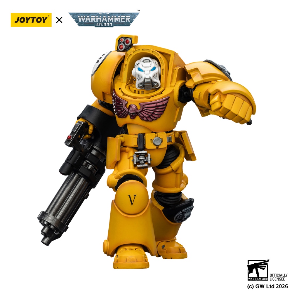 Imperial Fists Terminator 3 with Power Fist and Assault Cannon - view 4