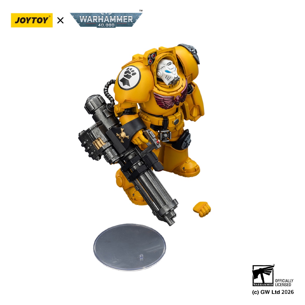 Imperial Fists Terminator 3 with Power Fist and Assault Cannon - view 6