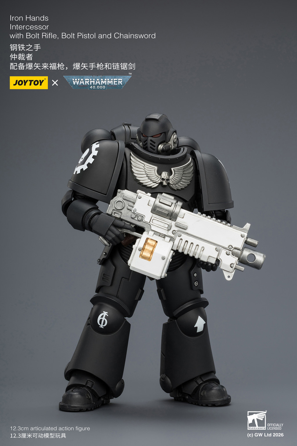 Iron Hands Intercessor with Bolt Rifle, Bolt Pistol and Chainsword - view 10