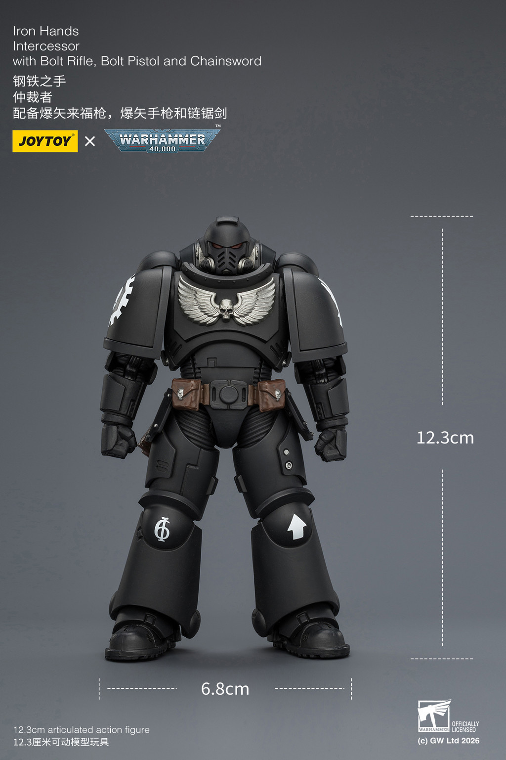 Iron Hands Intercessor with Bolt Rifle, Bolt Pistol and Chainsword - view 13