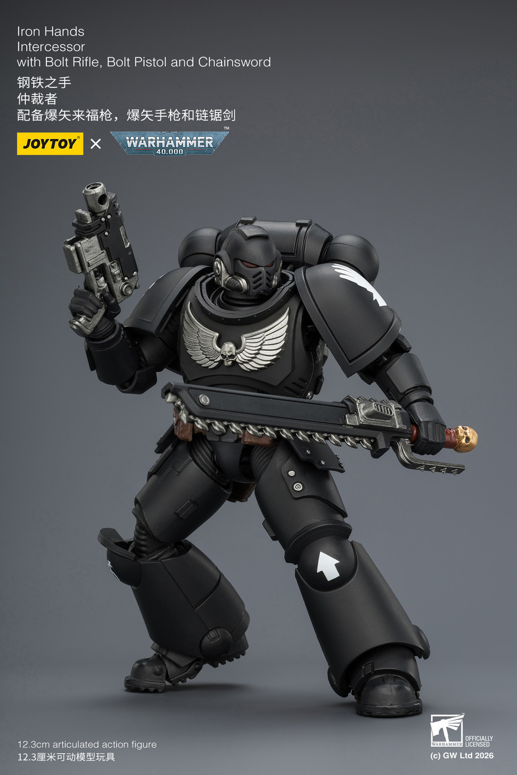 Iron Hands Intercessor with Bolt Rifle, Bolt Pistol and Chainsword - view 16