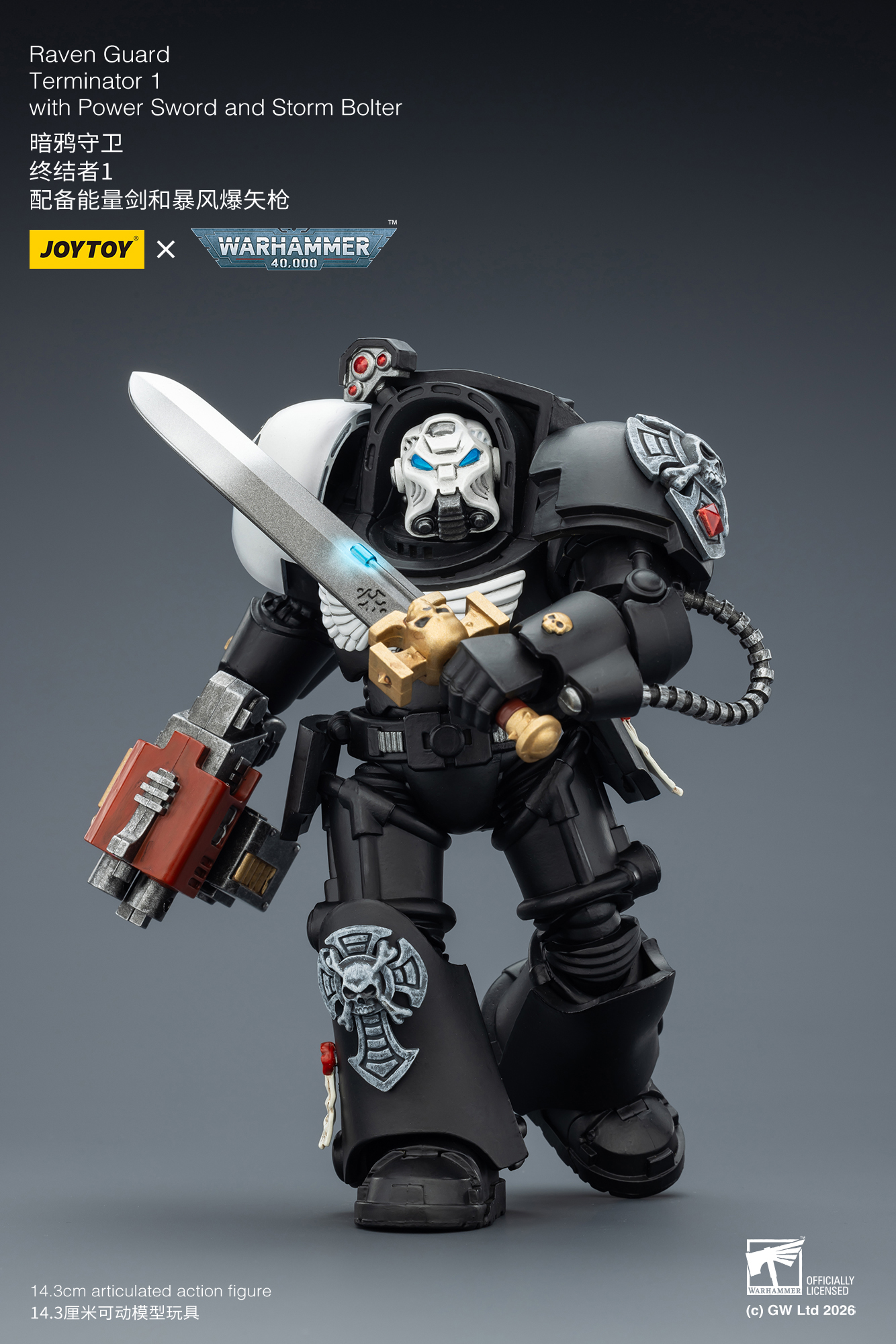 Raven Guard Terminator 1 with Power Sword and Storm Bolter - view 13