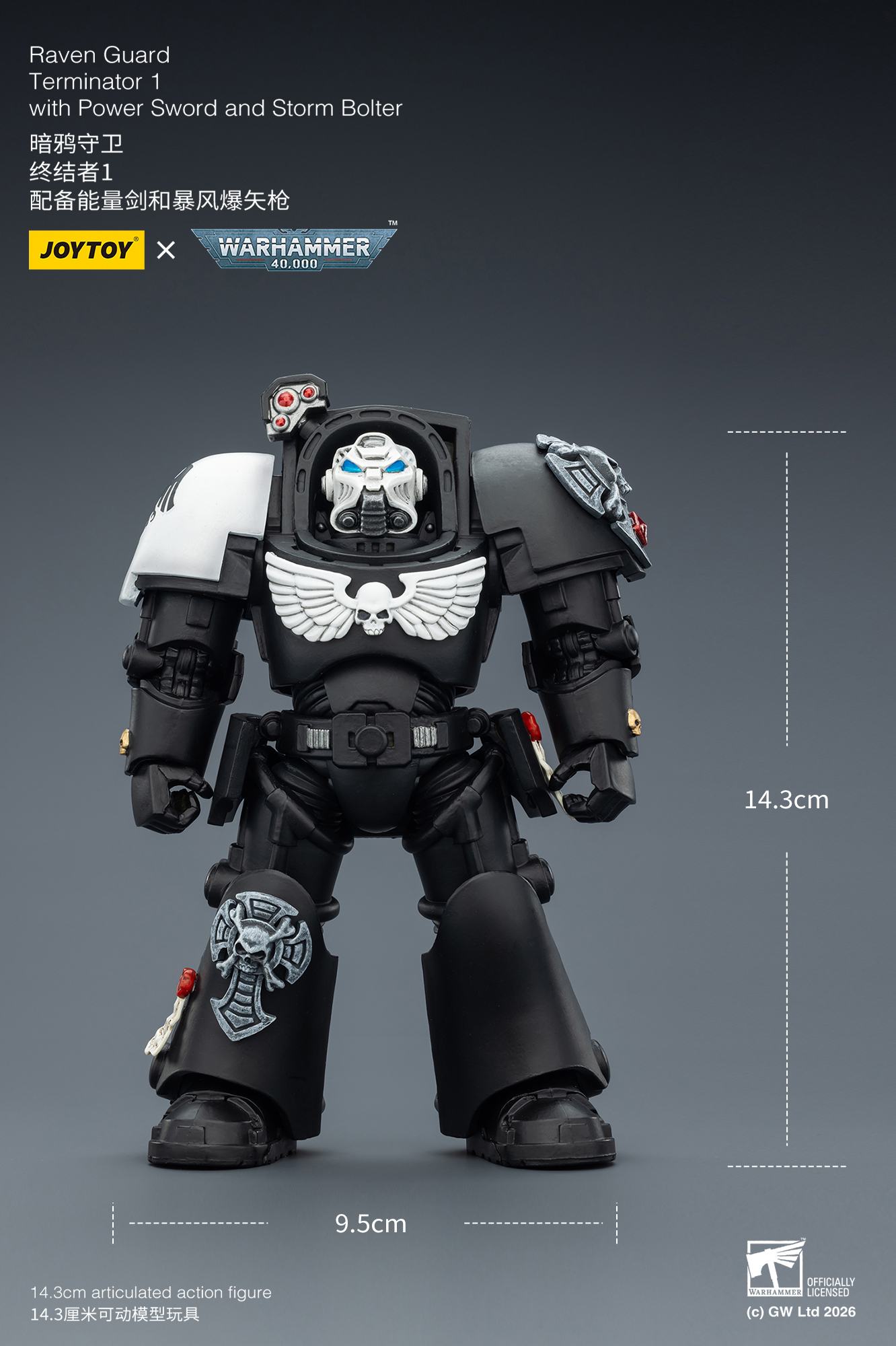 Raven Guard Terminator 1 with Power Sword and Storm Bolter - view 12