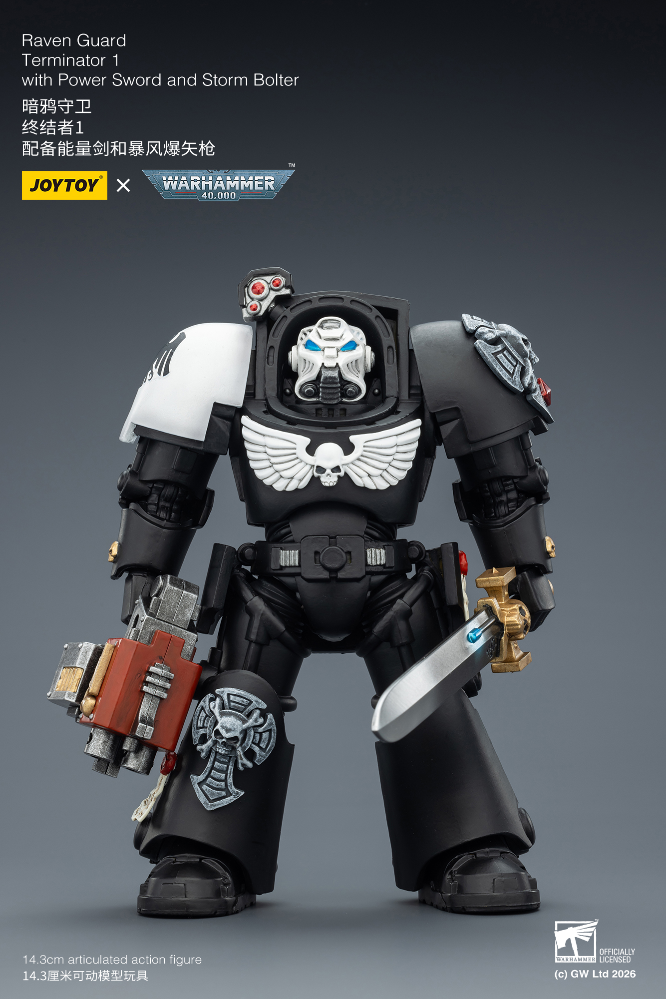 Raven Guard Terminator 1 with Power Sword and Storm Bolter - view 8