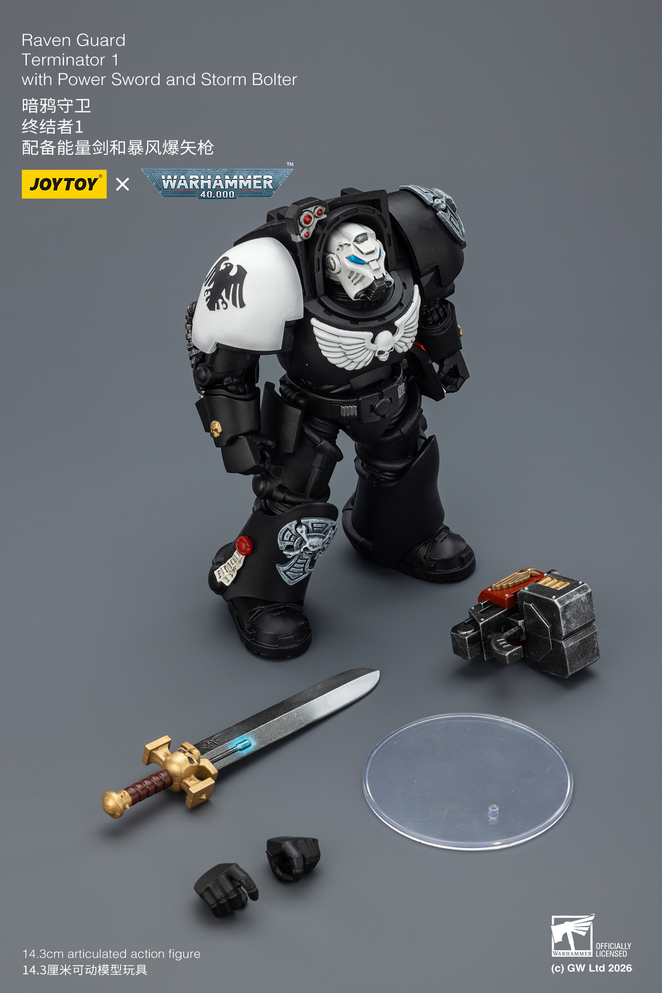 Raven Guard Terminator 1 with Power Sword and Storm Bolter - view 16
