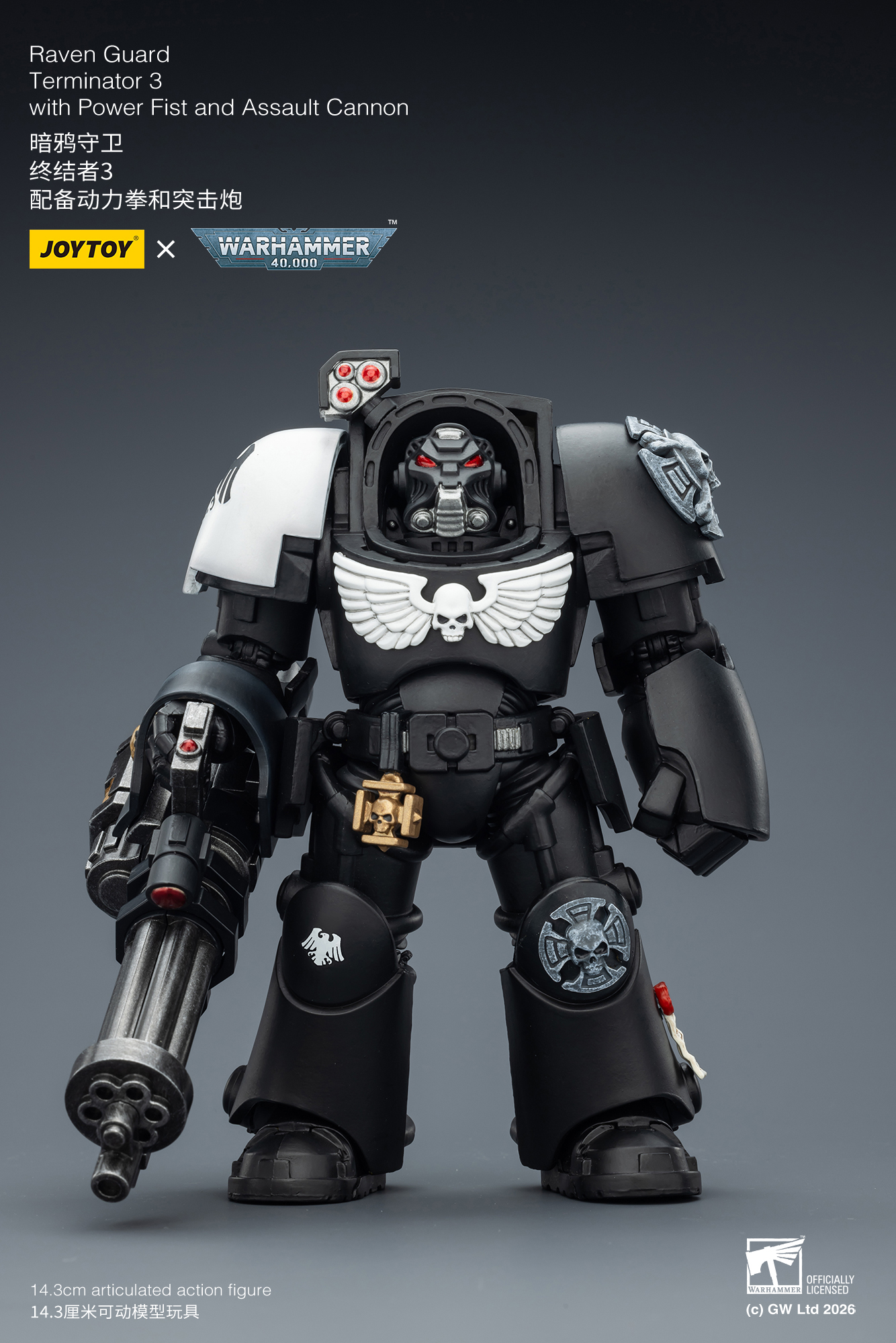 Raven Guard Terminator 3 with Power Fist and Assault Cannon - view 7
