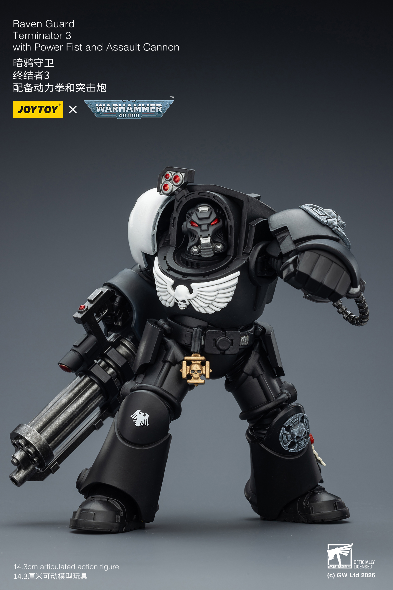 Raven Guard Terminator 3 with Power Fist and Assault Cannon - view 12