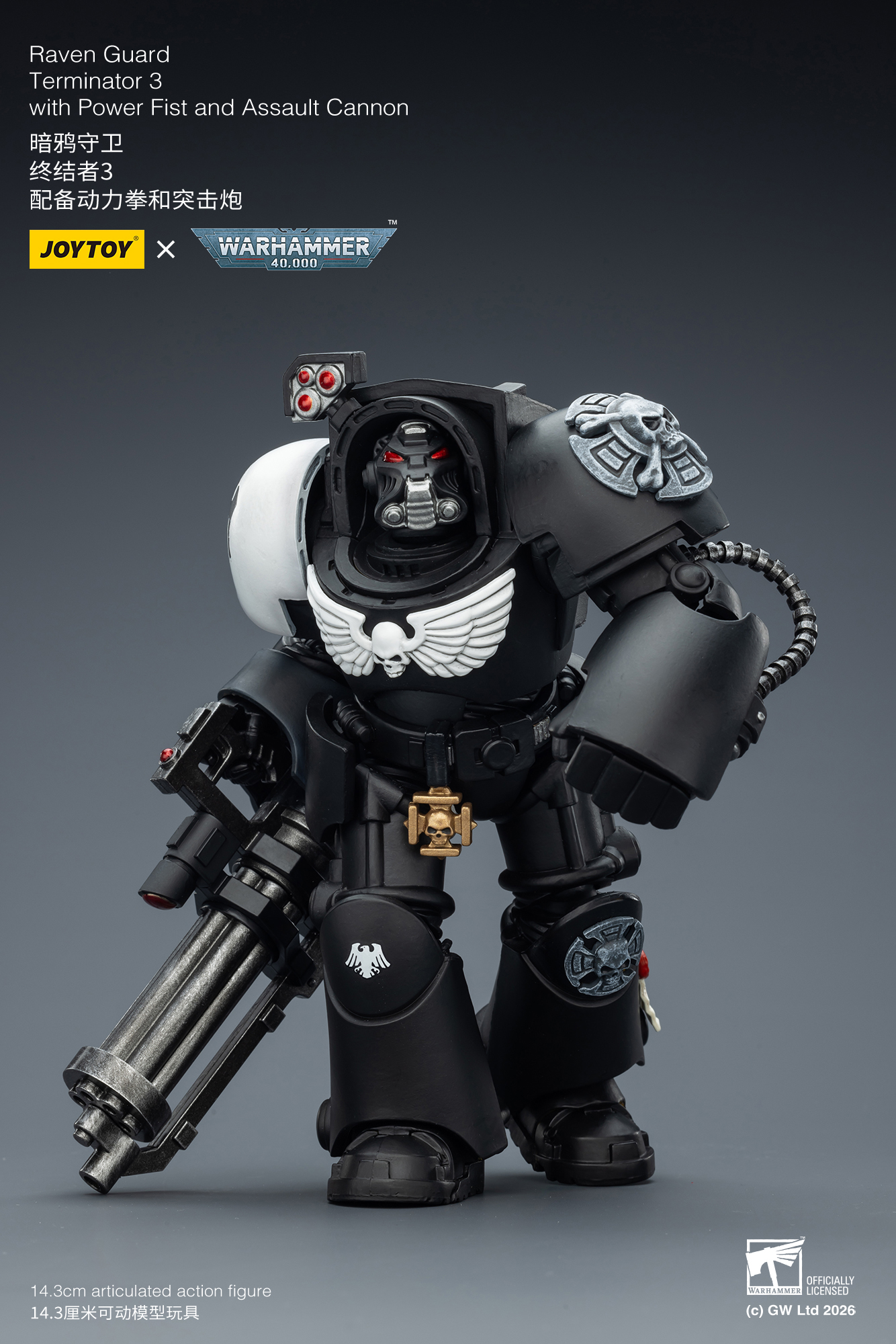 Raven Guard Terminator 3 with Power Fist and Assault Cannon - view 11