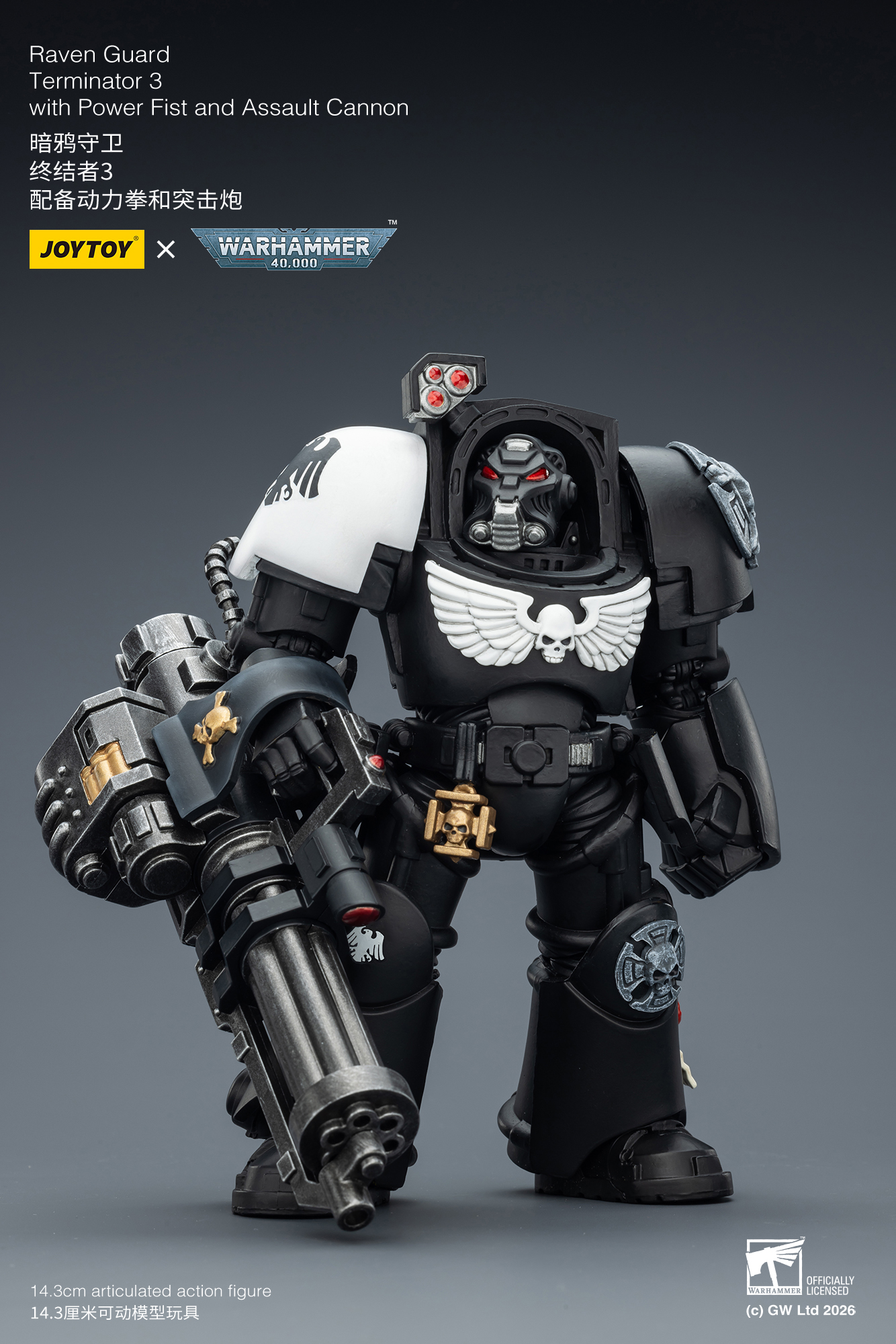 Raven Guard Terminator 3 with Power Fist and Assault Cannon - view 8