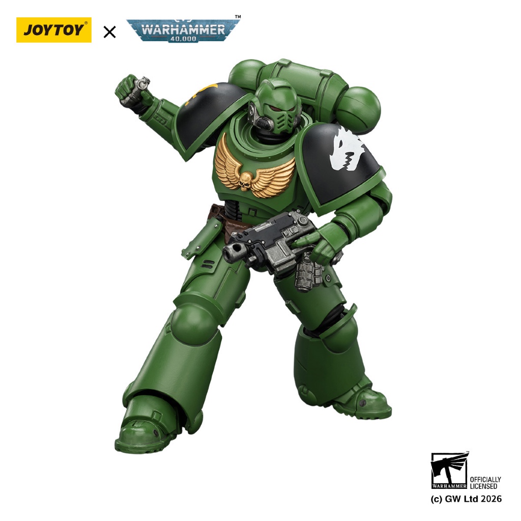 Salamanders Intercessor with Bolt Rifle, Bolt Pistol and Chainsword - view 6