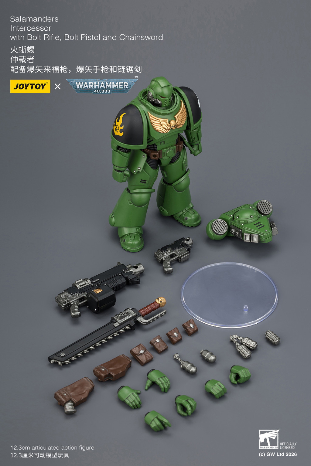 Salamanders Intercessor with Bolt Rifle, Bolt Pistol and Chainsword - view 17