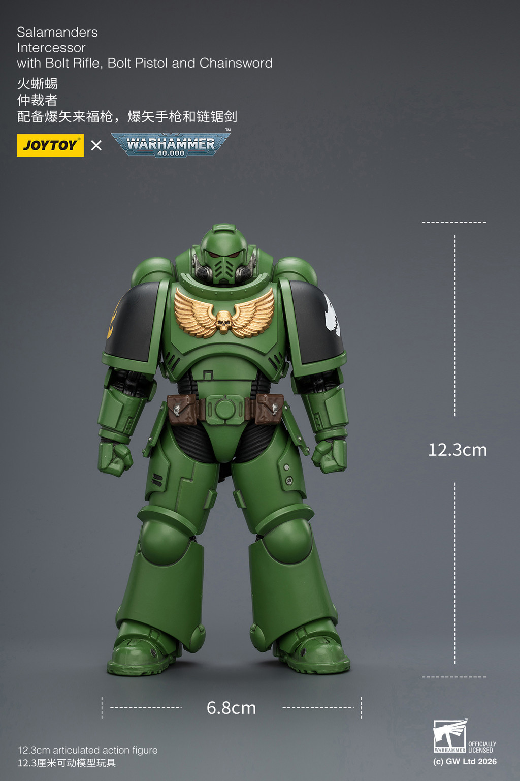 Salamanders Intercessor with Bolt Rifle, Bolt Pistol and Chainsword - view 18