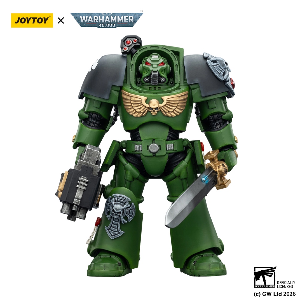 Salamanders Terminator 1 with Power Sword and Storm Bolter - view 3