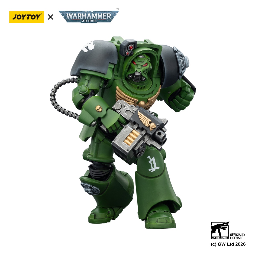 Salamanders Terminator 2 with Power Fist and Storm Bolter - view 4
