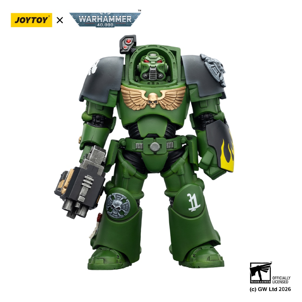 Salamanders Terminator 2 with Power Fist and Storm Bolter - view 2