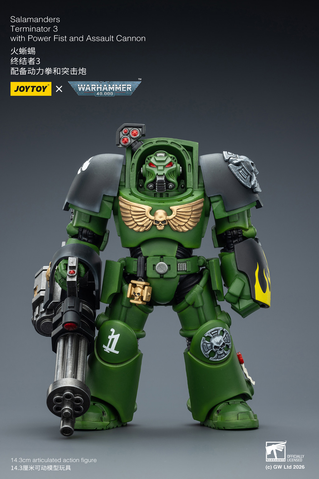 Salamanders Terminator 3 with Power Fist and Assault Cannon - view 7