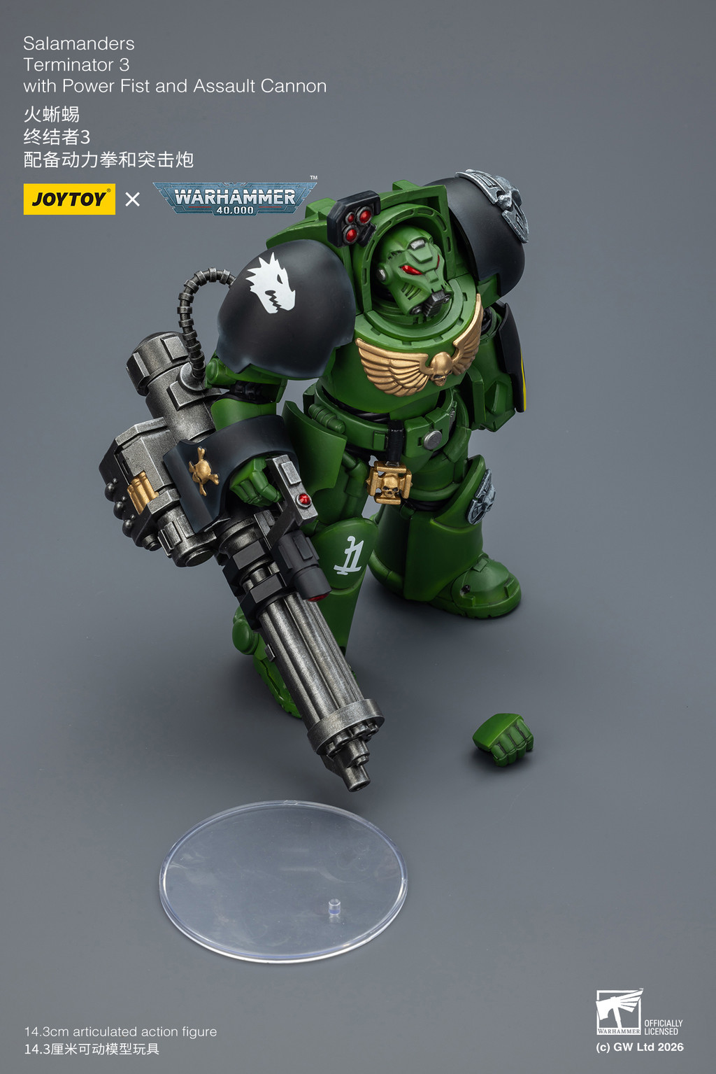 Salamanders Terminator 3 with Power Fist and Assault Cannon - view 14