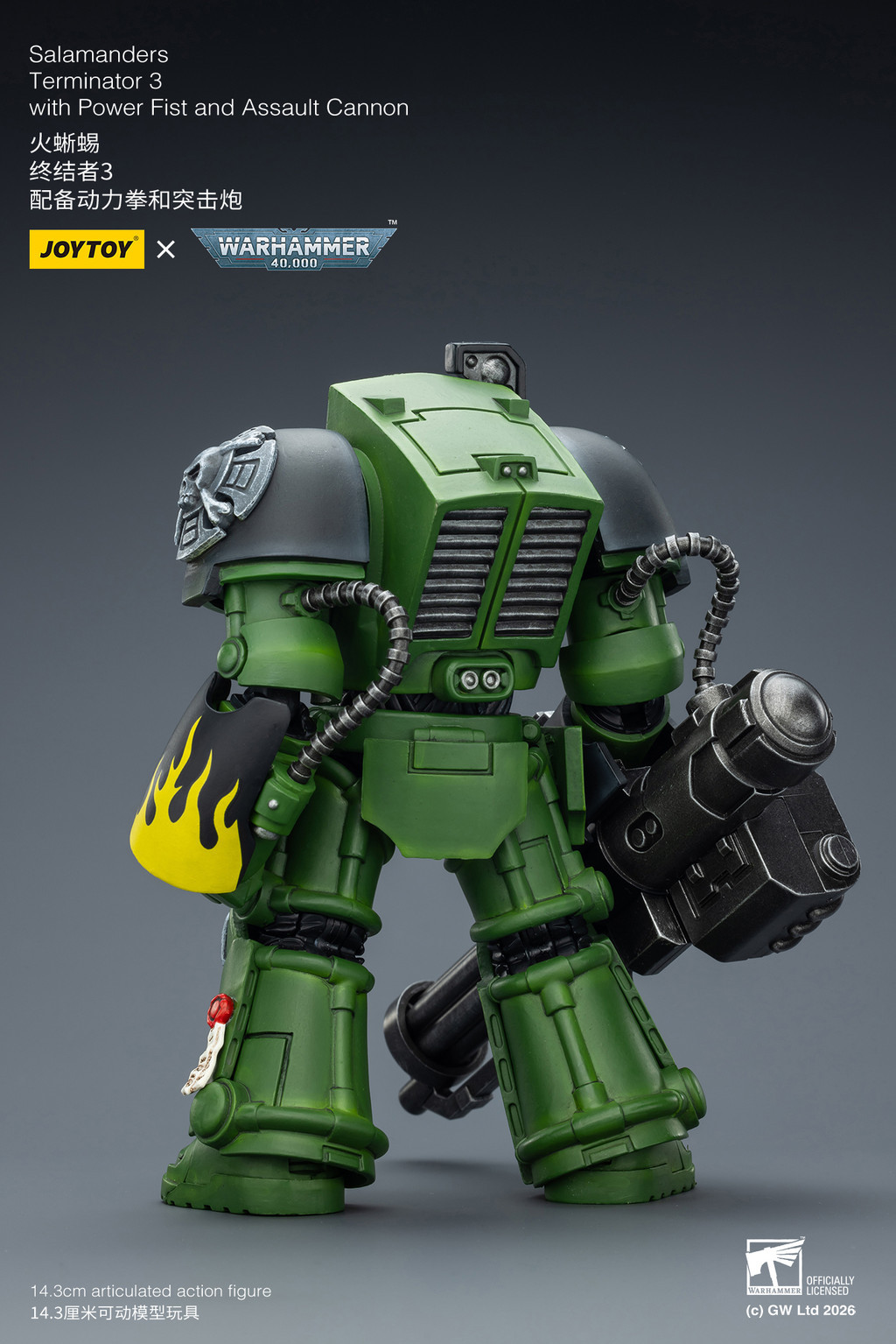 Salamanders Terminator 3 with Power Fist and Assault Cannon - view 9